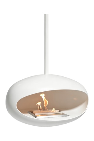 Chimenea suspendida - Blanco - 60 x 60 x 190 cm