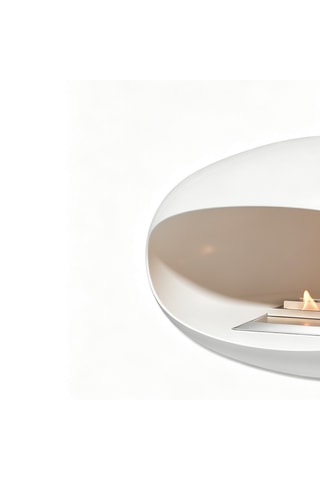 Chimenea suspendida - Blanco - 60 x 60 x 190 cm