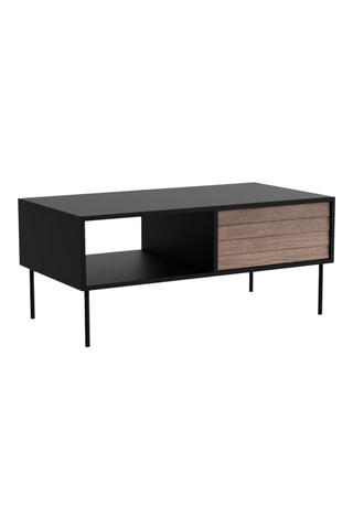 Mesa de centro de 2 puertas abatibles - 100 x 45,2 x 55 cm