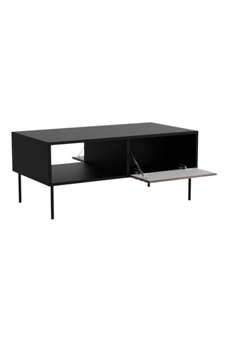 Mesa de centro de 2 puertas abatibles - 100 x 45,2 x 55 cm