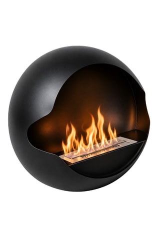 Chimenea mural - Negro - 60 × 21,5 × 60 cm