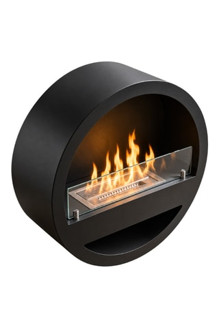 Chimenea mural - Negro - 60 × 23 × 60 cm