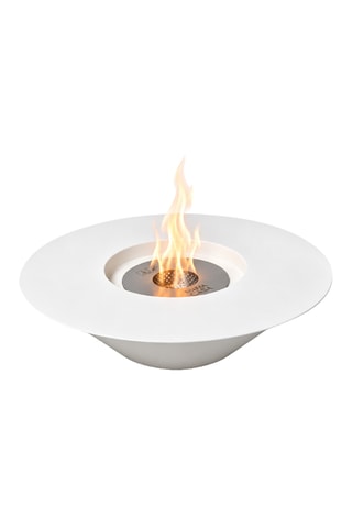 Chimenea de suelo - Blanco - 60 x 60 x 15,4 cm