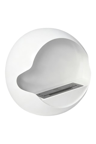 Chimenea mural - Blanco - 60 × 21,5 × 60 cm