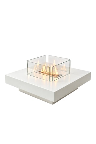 Chimenea de suelo - Blanco - 70 × 70 × 35 cm