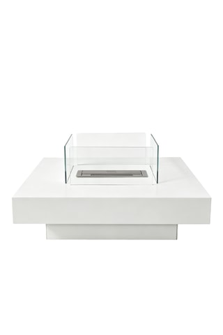 Chimenea de suelo - Blanco - 70 × 70 × 35 cm