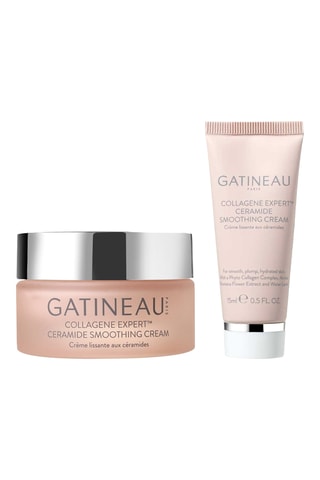 Gladmakende crème met ceramiden - Hyaluronzuur & Vitamine C - Collageen Expert - 15 ml en Hydraterende crème collagen Expert - 30 ml
