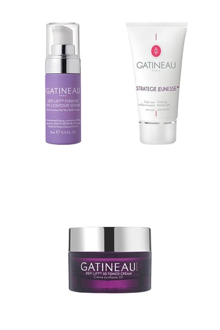 Verkwikkende Crème DefiLift 3D - Gezicht - 50 ml, Verstevigend Oogcontourserum - 15 ml eb Verstevigende Gel Hals & Decolleté - Strategie Jeunesse - Vitaminen & Peptiden - 50 ml 
