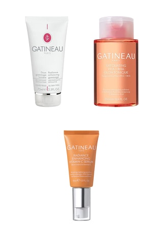 Zachte, verhelderende gezichtsscrub - Activ Éclat™ - 75 ml, Verhelderende exfoliërende tonic - PHA & BHA - 200 ml en Verhelderend serum - Radiance Enhancing - Vitamine C - Gezicht - 30 ml