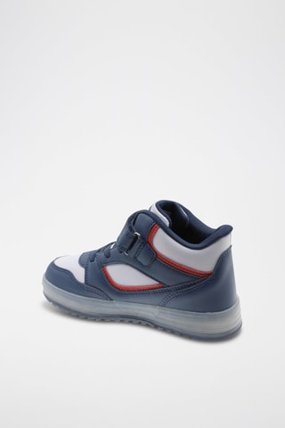 Hoge Sneakers - Wit, rood en blauw