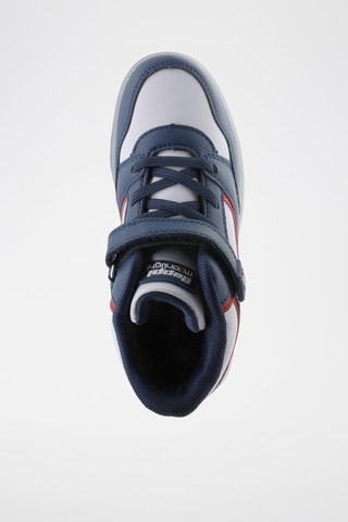 Hoge Sneakers - Wit, rood en blauw