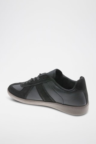 Baskets en nubuck - Noir et marron