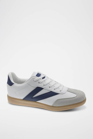 Baskets - Blanc, bleu et gris