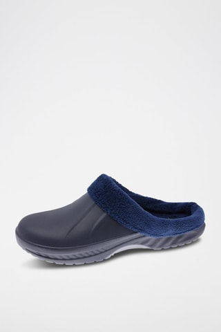 Pantoufles fourrées - Bleu