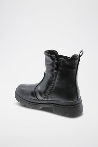 Enkellaarzen - Zwart, paars en zilverkleurig