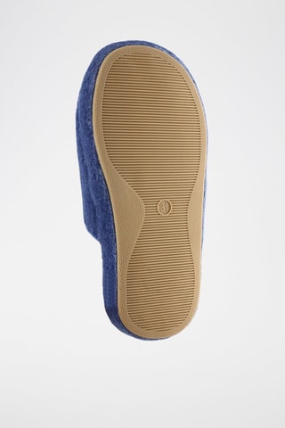 Pantoufles fourrées - Bleu