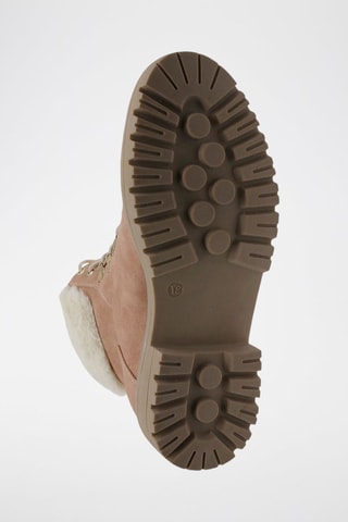 Bottines fourrées - Blanc et rose