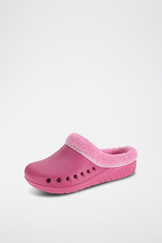 Mules fourrées - Rose
