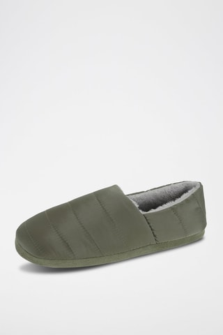 Pantoufles fourrées - Vert