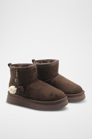 Bottines fourrées - Marron foncé