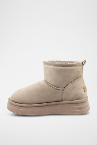 Bottines fourrées - Taupe