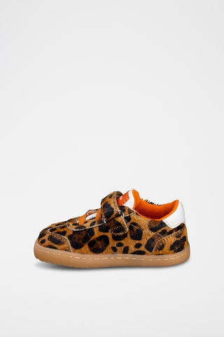 Leren Sneakers - Beige en bruin
