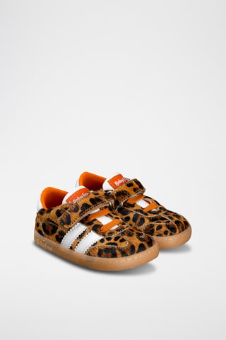 Leren Sneakers - Beige en bruin