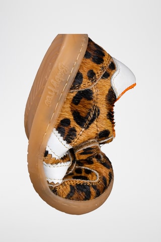 Leren Sneakers - Beige en bruin