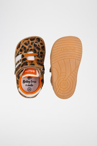Leren Sneakers - Beige en bruin