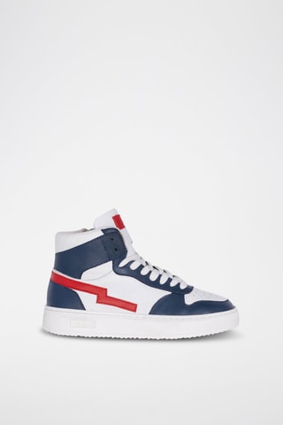 Hoge Leren Sneakers - Wit