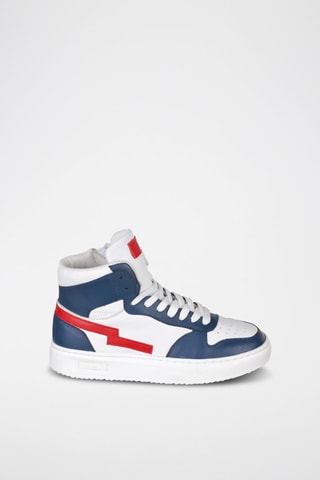 Hoge Leren Sneakers - Wit