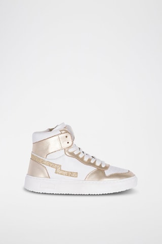 Hoge Leren Sneakers - Wit