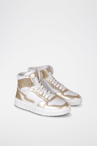 Hoge Leren Sneakers - Wit