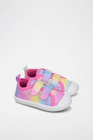 Sneakers - Blauw, geel en roze