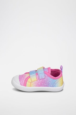 Sneakers - Blauw, geel en roze