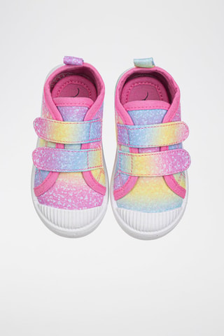 Sneakers - Blauw, geel en roze
