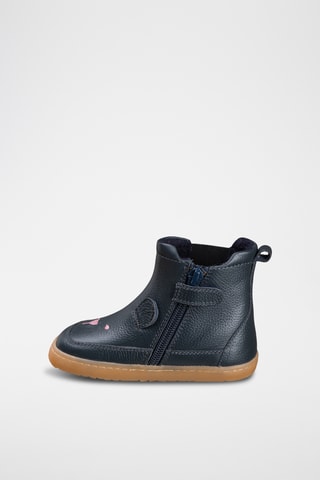 Leren Enkellaarzen - Blauw