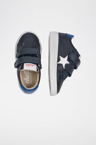 Leren Sneakers - Blauw