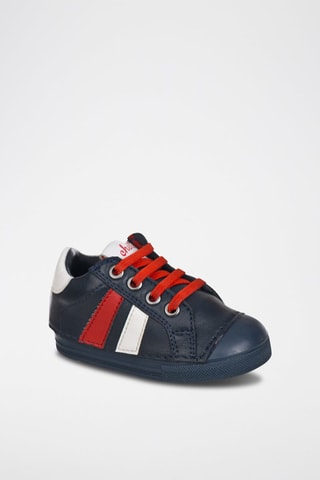 Leren Enkellaarzen - Blauw