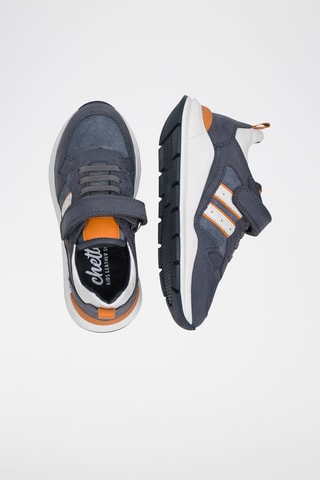 Leren Sneakers - Blauw