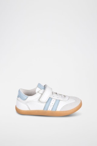 Leren Sneakers - Wit en blauw