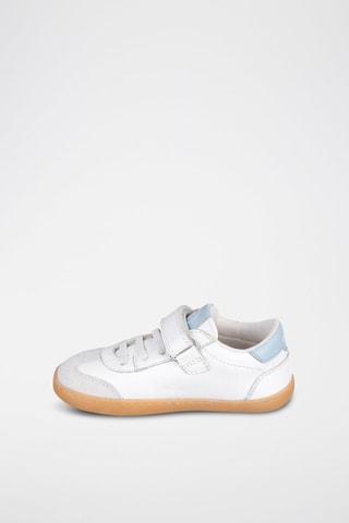 Leren Sneakers - Wit en blauw