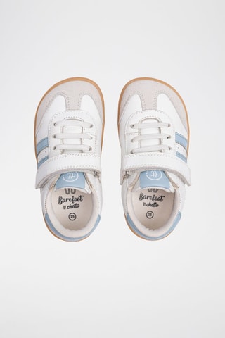 Leren Sneakers - Wit en blauw