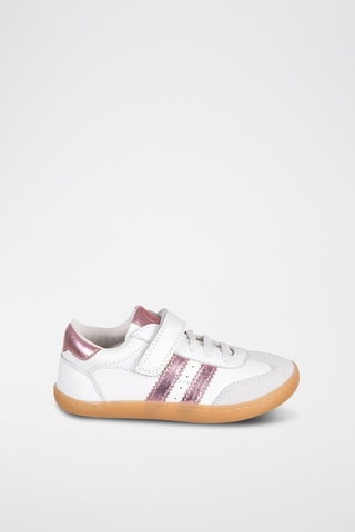 Leren Sneakers - Wit en roze