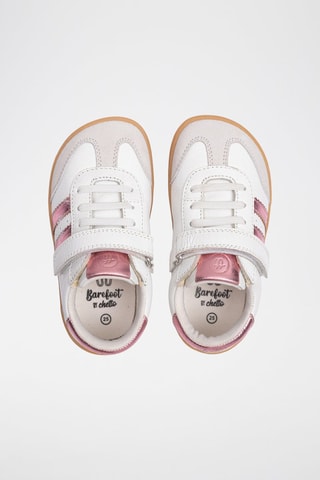 Leren Sneakers - Wit en roze