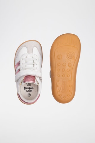 Leren Sneakers - Wit en roze