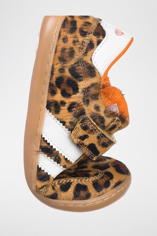 Leren Sneakers - Beige en bruin
