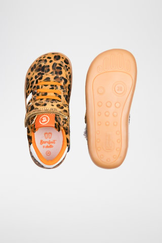 Leren Sneakers - Beige en bruin