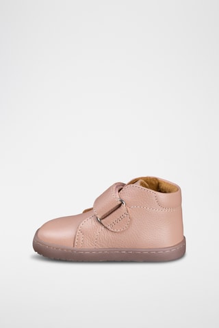 Leren Enkellaarzen - Roze