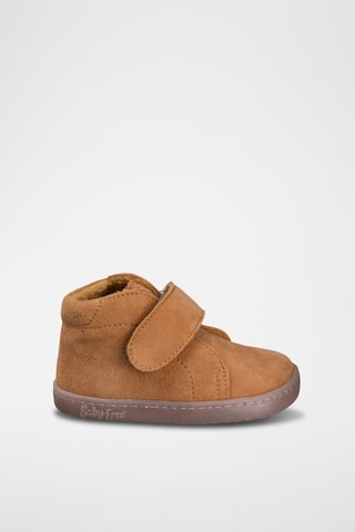 Leren Enkellaarzen - Camel